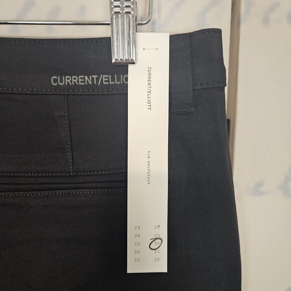 NWT Current/Elliott The Confidant Pants Black Size 30 $198 - Picture 8 of 12